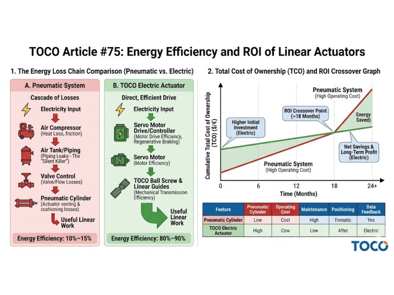 Energy Efficiency in Linear Motion: The Case for Electric Actuators