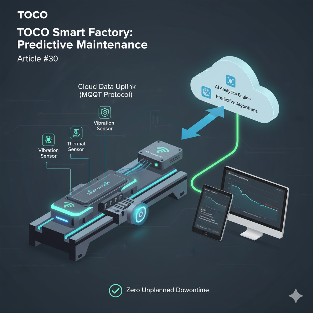 Un carro inteligente se comunica con un panel de mantenimiento basado en la nube