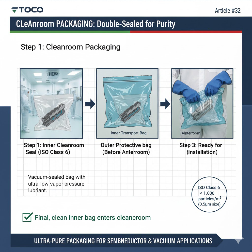 Proceso de envasado en sala limpia con doble sellado