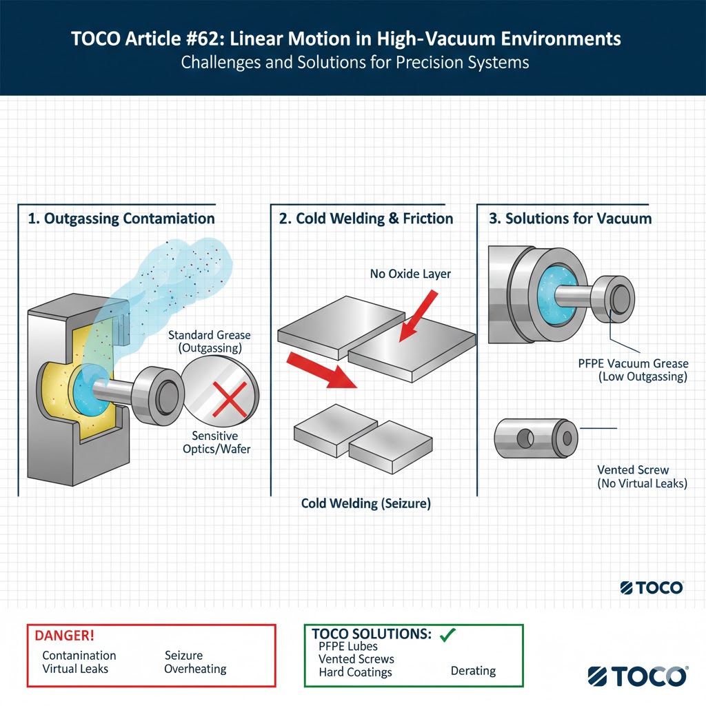 真空環境における直線運動