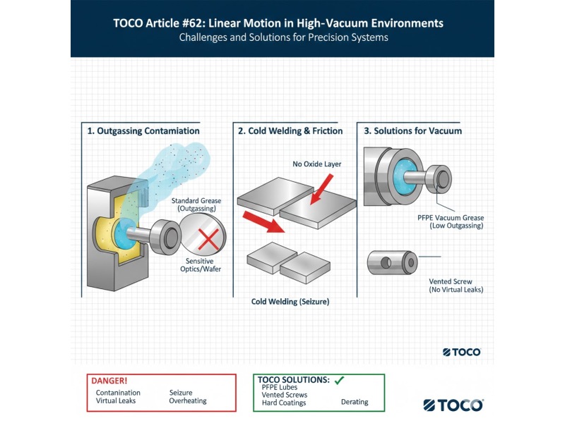 Symudiad Llinol mewn Amgylcheddau Gwactod Uchel: Heriau ac Atebion
