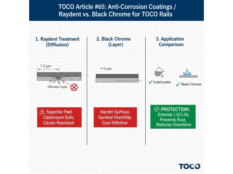 Haenau Gwrth-gyrydiad: Raydent vs. Crom Du ar gyfer Rheiliau TOCO