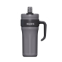 New 40oz Stainless Steel   Pure Straw Large Capacity Thermos Cup Simple Outdoor Portable Handle Cup Giant Insulated Cold Cup