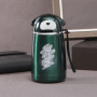 Thermos 300ml 16oz Cup Double Wall Stainless Steel Water Cup Lovely Creative Insulated Bottle With Lid and Straw