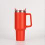 Vacuum Insulated Water Bottle Cups Double Wall Travel Coffee Mug 40oz Stainless Steel Tumbler with Straw and Lid