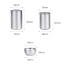 Portable Double Titanium Camping Cup Tea Teapot Set for Outdoor Travel & Drinkware Use
