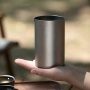 Portable Double Titanium Camping Cup Tea Teapot Set for Outdoor Travel & Drinkware Use