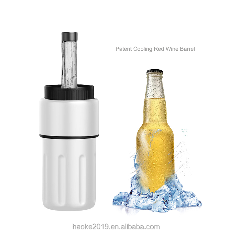 Finely Crafted Double Wall Insulated Stainless Steel Beer Wine Cooler New Arrival Stainless Steel Wine Can Cooler Holder