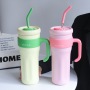 1250ml Oversized Mug Leak Proof Double Wall 316 Stainless Steel Silicone Cover Insulated Mugs for Women