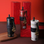 Limited Year Snake 316 Stainless Steel Double Vacuum Insulation Cup Ceramic Lined Suction Tube for Tea Car Gift