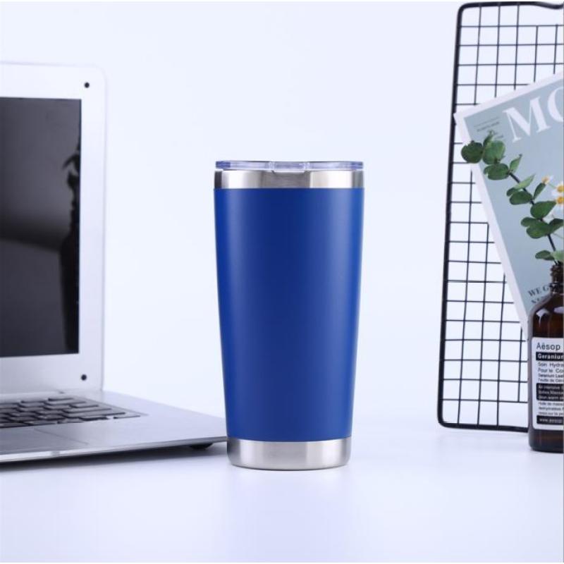 USA Warehouse 50pack 20oz Custom Logo Powder Coating Double Wall Stainless Steel Insulated Vacuum Coffee Tumbler