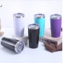 USA Warehouse 50pack 20oz Custom Logo Powder Coating Double Wall Stainless Steel Insulated Vacuum Coffee Tumbler