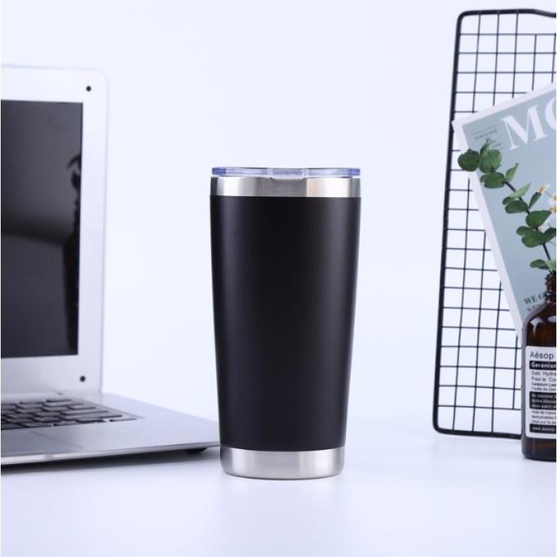 USA Warehouse 50pack 20oz Custom Logo Powder Coating Double Wall Stainless Steel Insulated Vacuum Coffee Tumbler
