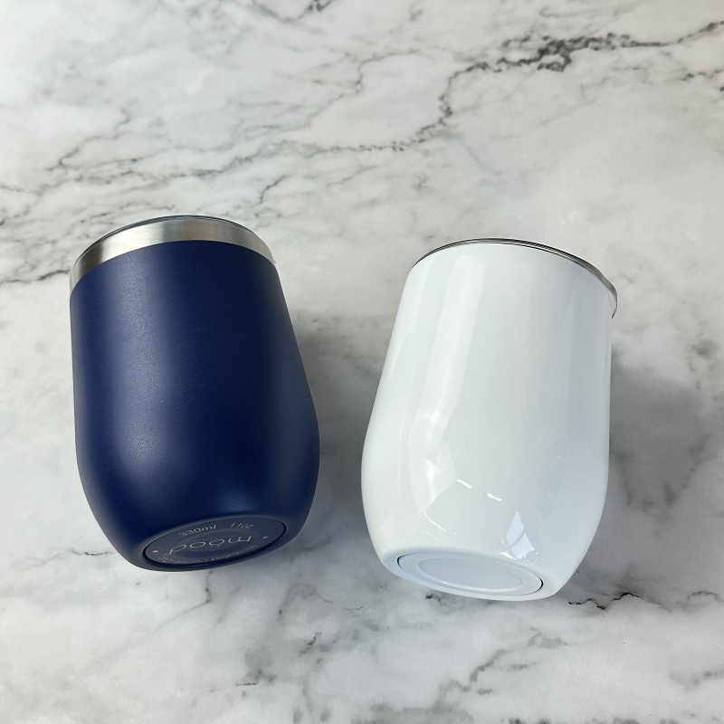 Wholesale 12oz Stemless Insulated with Lid Coffee Mug Tumbler Vacuum Cup with Customized Logo