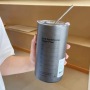 600ml Coffee Cup Thermos Stainless Steel Water Bottle with Straw Ice American Coffee Mug Vacuum Flask Double-layer Straw Cup
