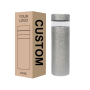 Customized Logo Vacuum Insulated Teapot  Pure Titanium Travel Tumbler with Infuser 400ml  Titanium Bottle