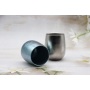 Double Metal Outdoor Tea Cup Men and Women Coffee Titanium Water Cup Manufacturers Wholesale 260Ml Titanium Bottle