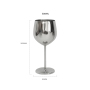 Wholesale Food Grade Drinkware Fashion Style Home Party Stainless Steel Beverage Glass Tumbler Red Wine Goblet