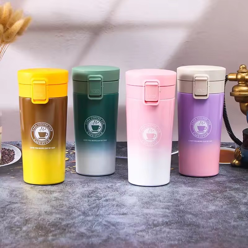 Thermal Travel Cup Thermos Vacuum Flasks Double Wall Stainless Steel Thermos Vacuum Flask Bottle