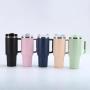 Wholesale Large Insulated Travel Mug 40 oz Stainless Steel Tumbler with Handle and Straw Lid