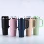 Wholesale Large Insulated Travel Mug 40 oz Stainless Steel Tumbler with Handle and Straw Lid