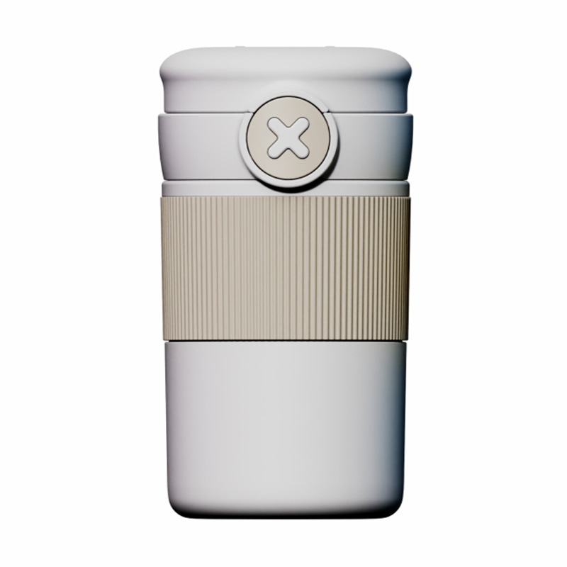 Modern Coffee Thermos 316 Stainless Steel Dual Lid Water Bottle Stylish Mini Travel Mug for Men Women Hot Cold Drink Tumbler