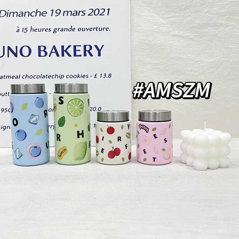 Customizable Vacuum Insulated Stainless Steel Water Cup with Ceramic Liner and Lid 304 Material for Office or Car Use Women