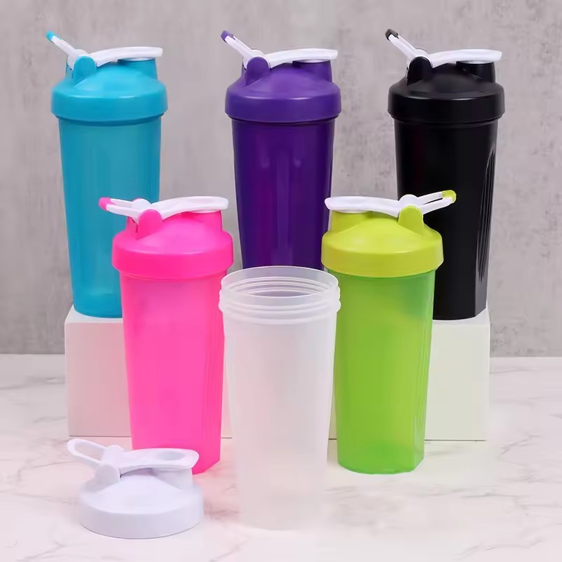 Plastic Sport Water Cup 400ml Fitness Sports Water Bottle with Mixer Ball BPA Free Plastic Water Cup