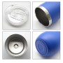New Style Customized Mug 12oz Wine Glass Stainless Steel Insulated Reusable Egg Wine Tumbler Cup With Lid