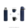 Wholesale Large Capacity 1200ml Outdoor Travel Cup Vacuum Thermos Flasks Stainless Steel Water Bottle with Two Lids