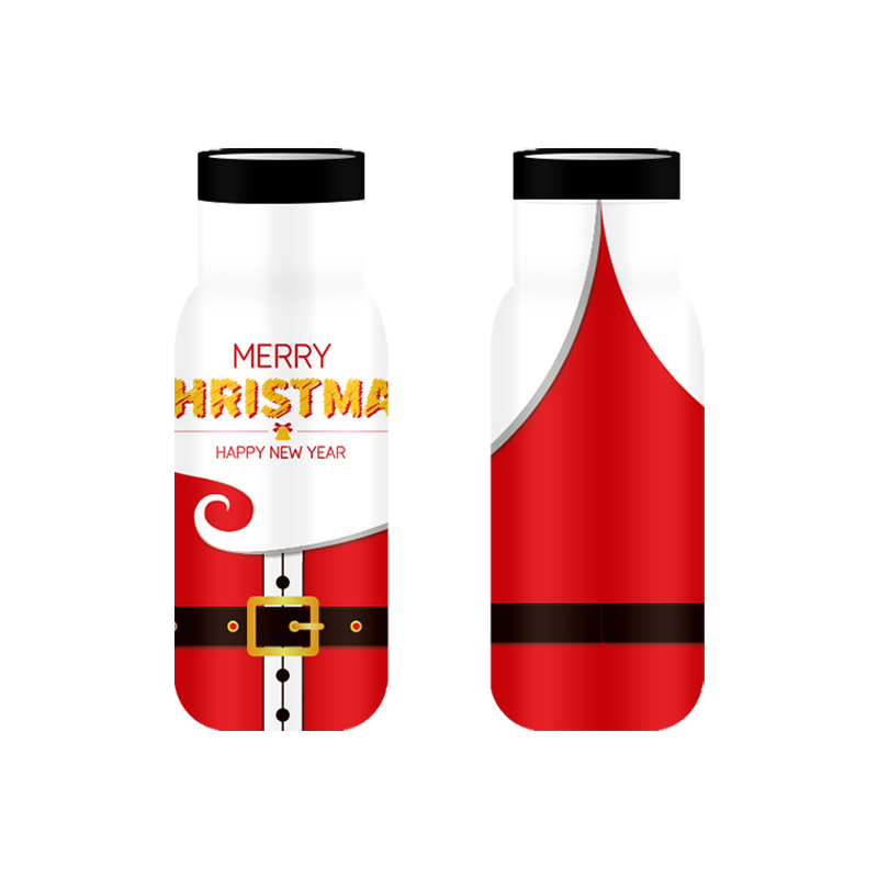 Custom Christmas Theme Tumbler Christmas Gifts Portable Camping Vacuum Flask Insulated Water Bottle