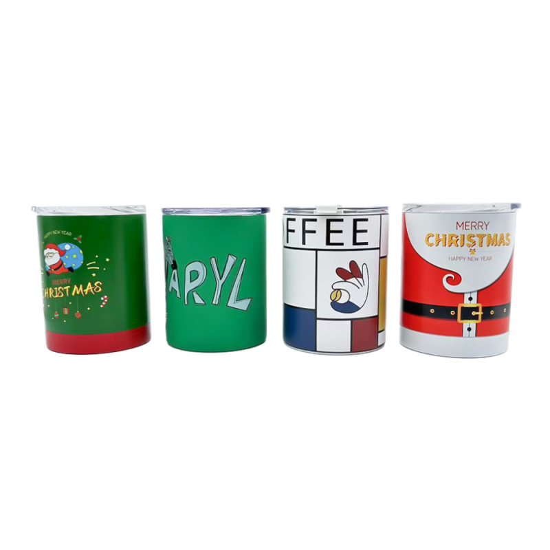 Christmas Gifts Stainless Steel Reusable Insulated   Vacuum  Coffee Cup for Christmas Gift