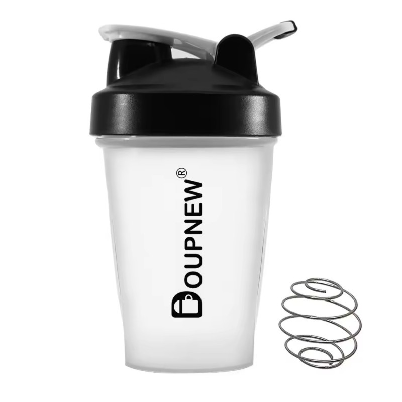 Protein Mixes 16 oz BPA-Free Leak Proof Water Cups Dishwasher Safe Plastic Sports Bottle Reusable for Gym