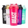 Protein Mixes 16 oz BPA-Free Leak Proof Water Cups Dishwasher Safe Plastic Sports Bottle Reusable for Gym