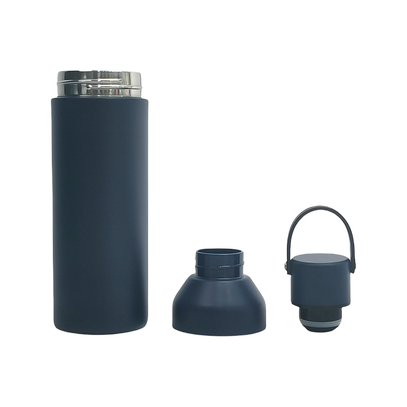 Manufacturer Reusable Stainless Steel 500ml Drinking Water Bottle Large Capacity Double Wall Water Bottles with Handle Lid