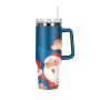 Custom Christmas Design Thermos Bottle 40oz Stainless Steel Christmas Cups Mugs Tumblers
