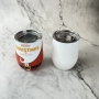 Stainless Steel Egg Shaped Cup Double Wall Vacuum Insulated Office Coffee Tumblers With Lid Christmas Gifts