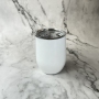 Stainless Steel Egg Shaped Cup Double Wall Vacuum Insulated Office Coffee Tumblers With Lid Christmas Gifts