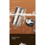 Modern Titanium Coffee Mug With Digital Display Lid for Drinking