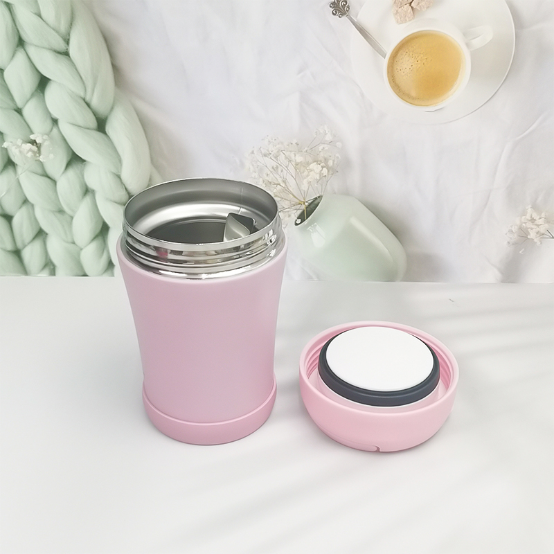 Custom logo Insulated Stainless Steel Food Jar Insulated Thermos Container 350ml Office Thermal Food Storage Container
