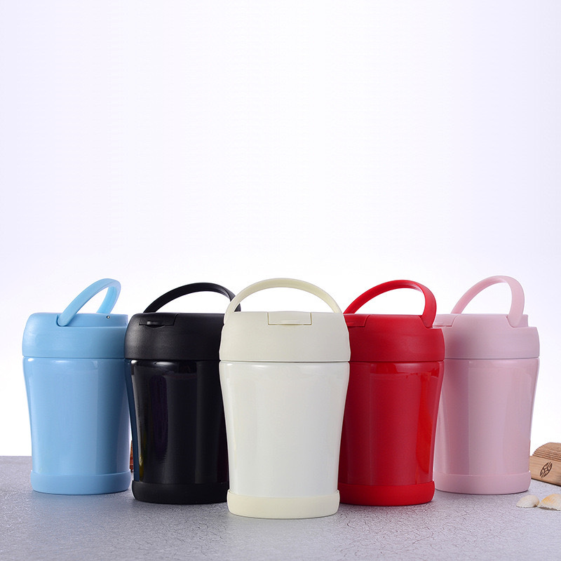 Custom logo Insulated Stainless Steel Food Jar Insulated Thermos Container 350ml Office Thermal Food Storage Container