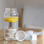Wholesale Novelty INS Water Cup PortableTravel Clear Plastic Water Bottle With Grip Bouncing Cover Lid