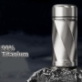 200ml Gradient Spiral Pure Titanium Coffee Cup Travel Cup Classic Design Camping Thermos Cup Small Creative Gift