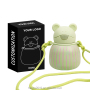 OEM ODM Double Wall Insulated Vacuum Stainless Steel Frog Shape Water Bottle with Strap for Children