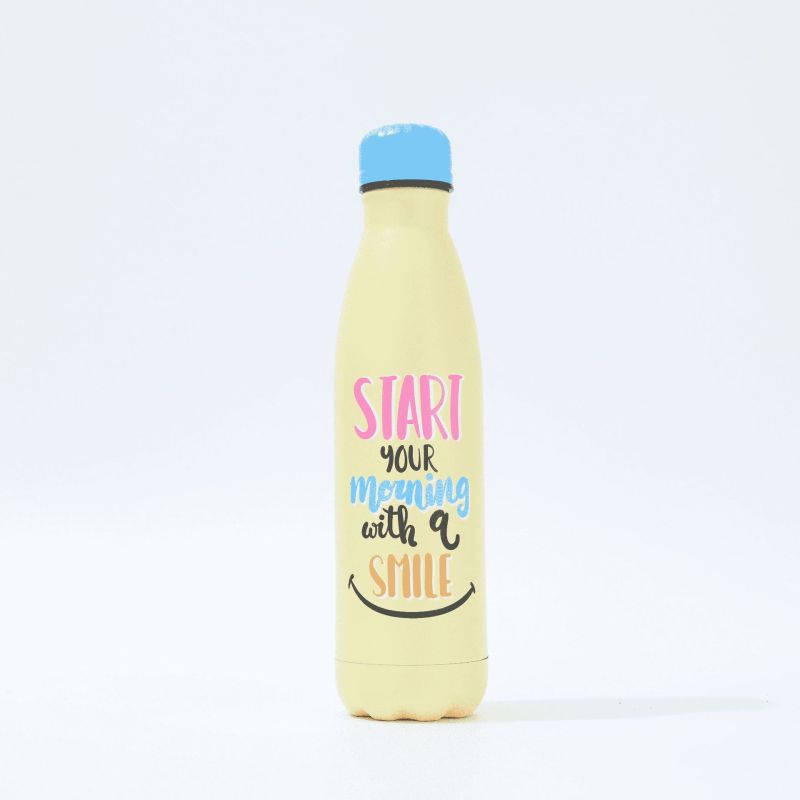 Macaron Color Design 500ml Double Wall Stainless Steel Thermos Bottle Cola Shaped Insulated Water Bottles With Logo