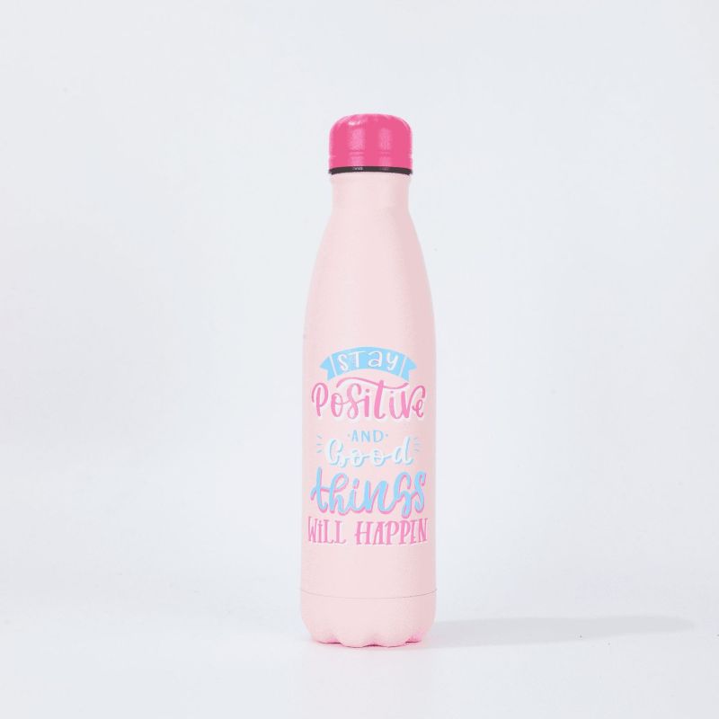 Macaron Color Design 500ml Double Wall Stainless Steel Thermos Bottle Cola Shaped Insulated Water Bottles With Logo
