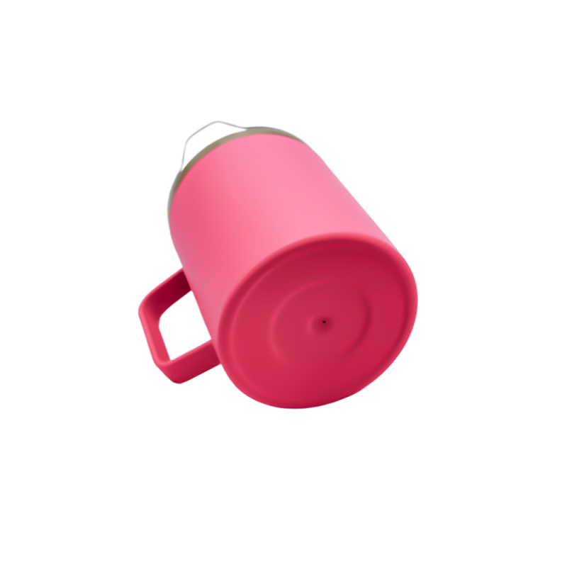 Wholesale Reusable Coffee Tumbler 304 Stainless Steel Double-layer Vacuum Water Mug with Handle and Lid