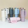 Wholesale Bulk Thermal Mug Stainless Steel Coffee Cup 40oz Tumbler with Handle Trending Products 40 oz Insulated Cup