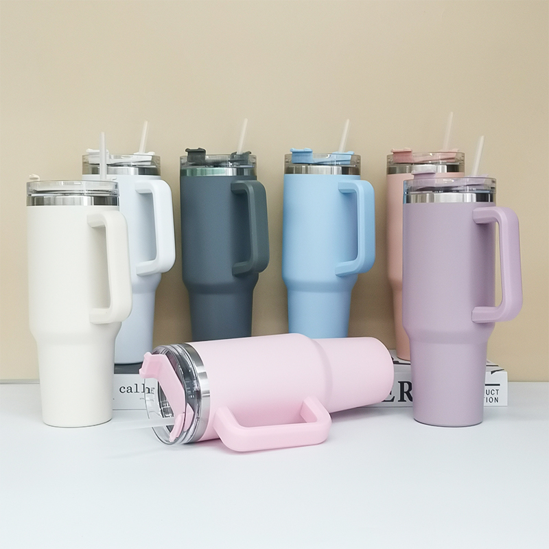Wholesale Bulk Thermal Mug Stainless Steel Coffee Cup 40oz Tumbler with Handle Trending Products 40 oz Insulated Cup