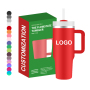 Wholesale Large 30oz 40oz Insulated Outdoor Mug 40 oz Stainless Steel Tumbler with Handle and Straw